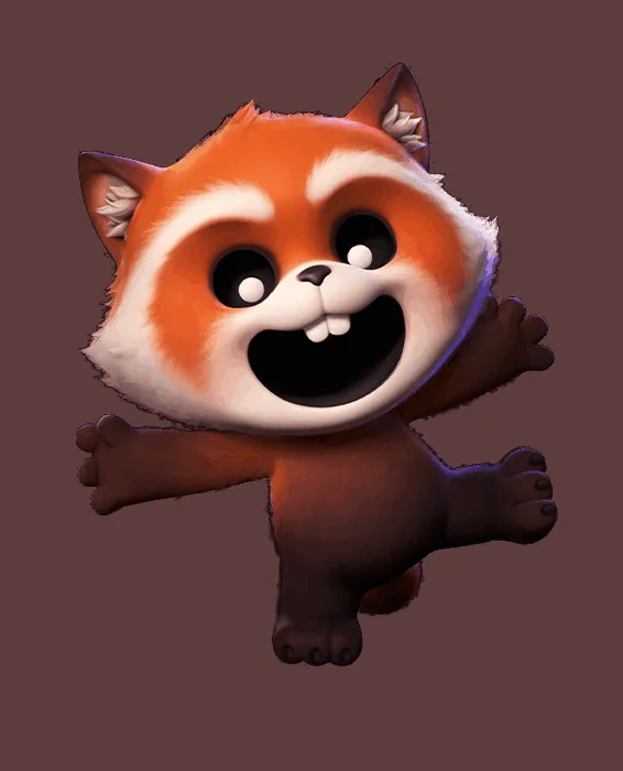 Official Tomb Busters Red Panda monster artwork